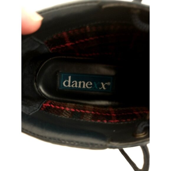 Danexx Women's Leather Bootie Austin4 Lace-Up Ankle Boots Navy Blue - 7.5M - Picture 8 of 8